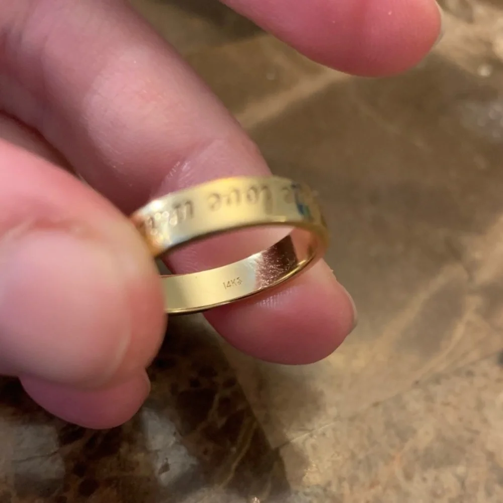 BRAND NEW 14K SOLID GOLD PURITY PROMISE RING SIZE 7 - Picture 4 of 7